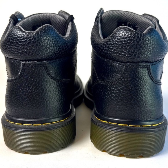 Dr. Martens Hairsfield Black Pebbled Leather Mid Top Boots Mens 11 main image 10